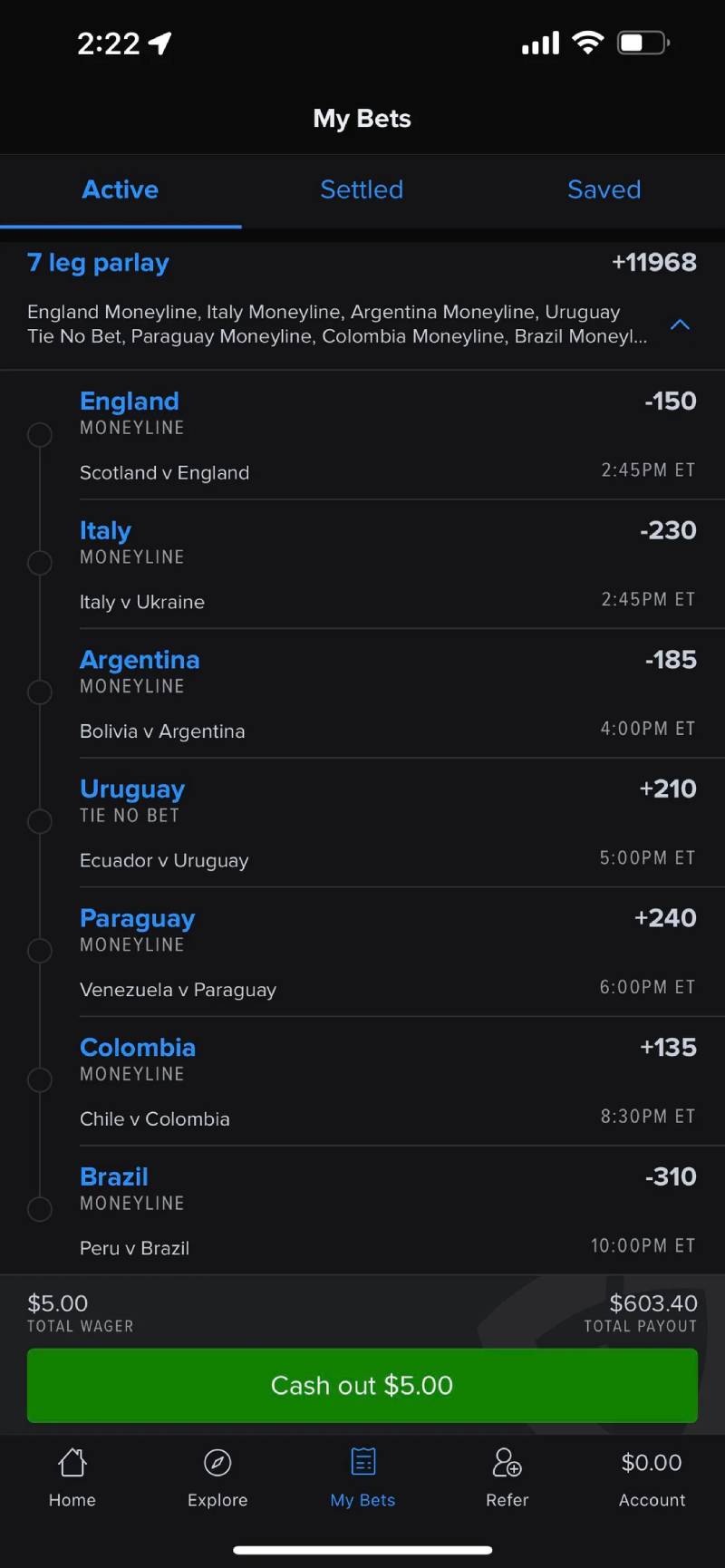 Chọn kèo xiên ở Handicap (kèo chấp)