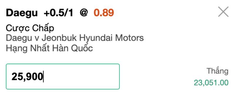 Thời điểm đặt cược hợp lý